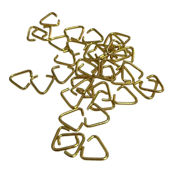 Triangulos Para Llaveros Dorados