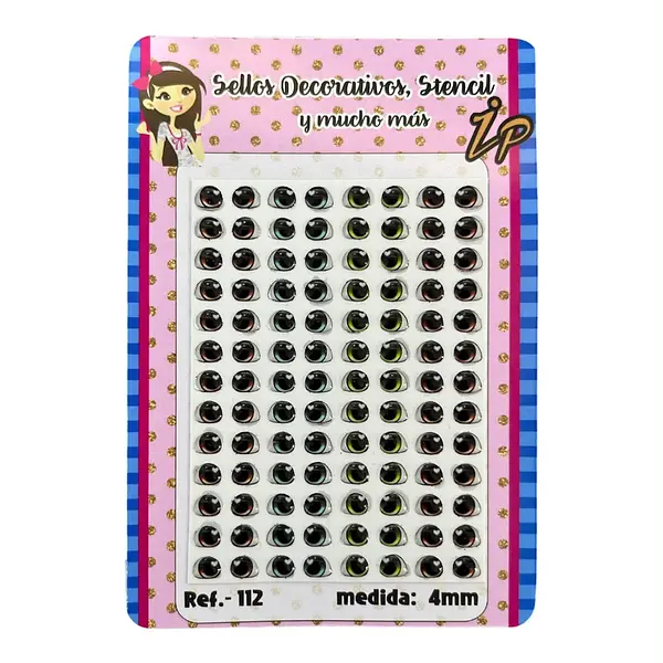 Ojitos Corazon Resinado