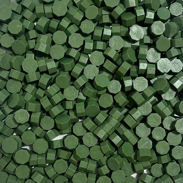 Cuentas De Lacre Verde Oliva * 390 Pz