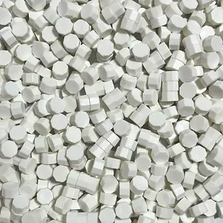 Cuentas De Lacre Blanco Marfil * 390 Pz