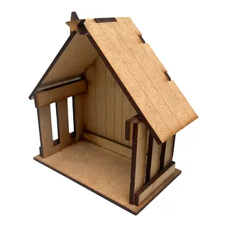 Casita Nacimiento En Mdf