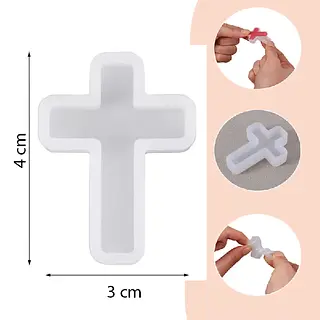 Mini Molde Cruz Para Resina