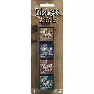 Tintas Mini Distress Ink Pad Kit #12