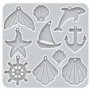 Molde Silicona Dijes Marinos
