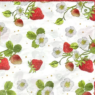 Servilleta Decorativa Fresas