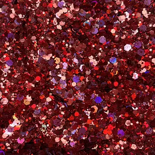 Bolsa Escarcha Crystal Lazer Roja