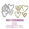 4427 Troquel Corazones Varios