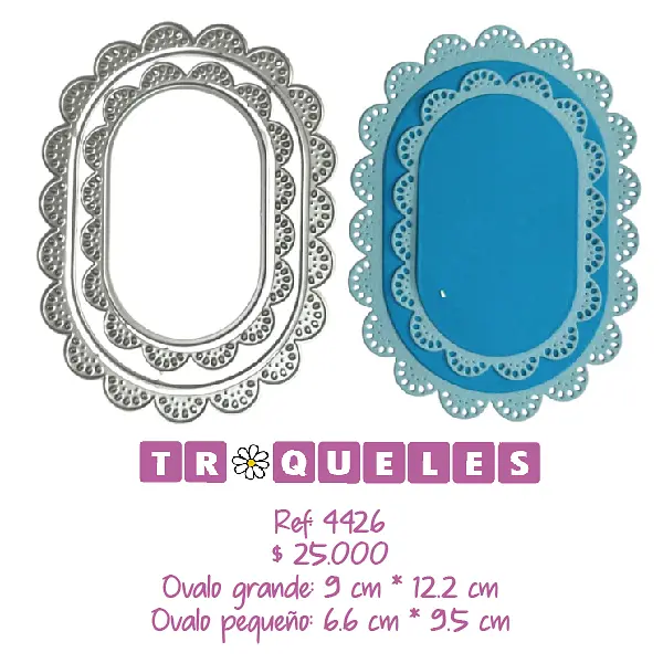 4426 Troquel Blondas Ovaladas