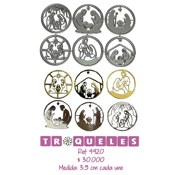4420 Troqueles Mini Circulos Nacimientos