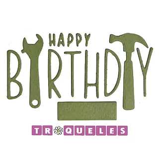 4419 Troquel Happy Birthday Herramientas