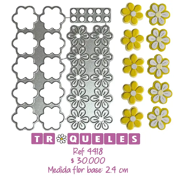 4418 Troquel Mini Flores