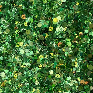 Bolsa Escarcha Crystal Lazer Verde Navidad