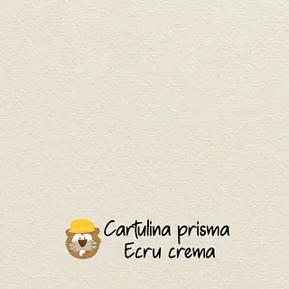 10 Hojas Cartulina Prisma Ecru Crema (220 Gr)