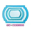 556 Troquel Rectangulos Sin Puntas * 6 Pz