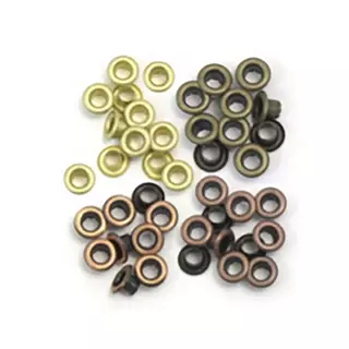 Eyelets Dorados y Cobre Delgados 60 Pz