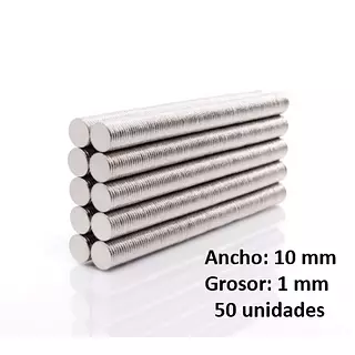 Juego De 50 Imanes De 10 Mm * 1 Mm