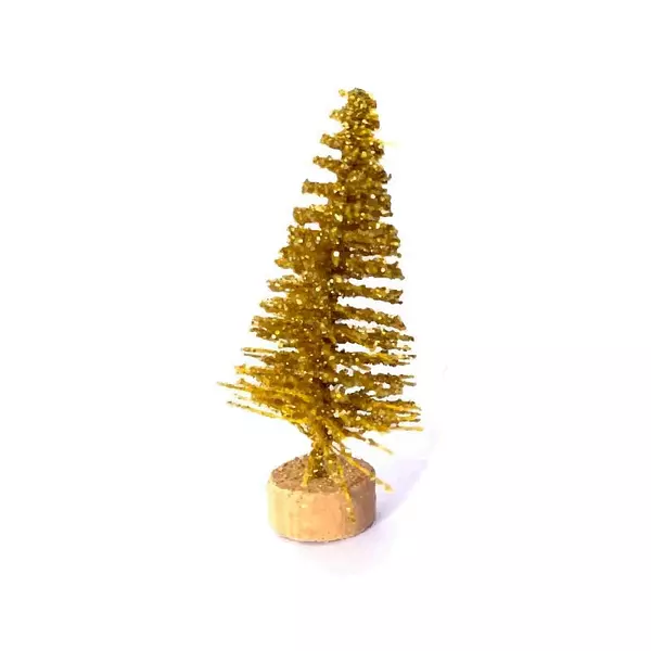 Arbol de Navidad Dorado 6.5 Cm