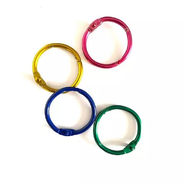 Argollas Abatibles 3.5 Cm Colores Surtidos * Unidad