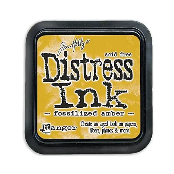 Tinta Mini Distress Ink Fossilized Amber