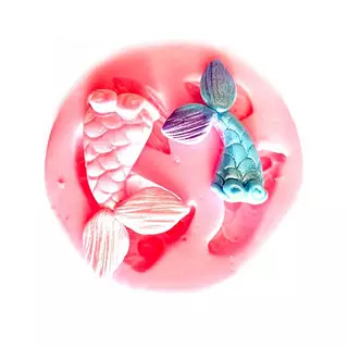 Molde Silicona Cola De Sirena 1