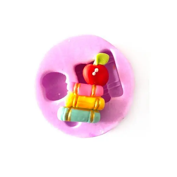 Molde Silicona Libro con Manzana