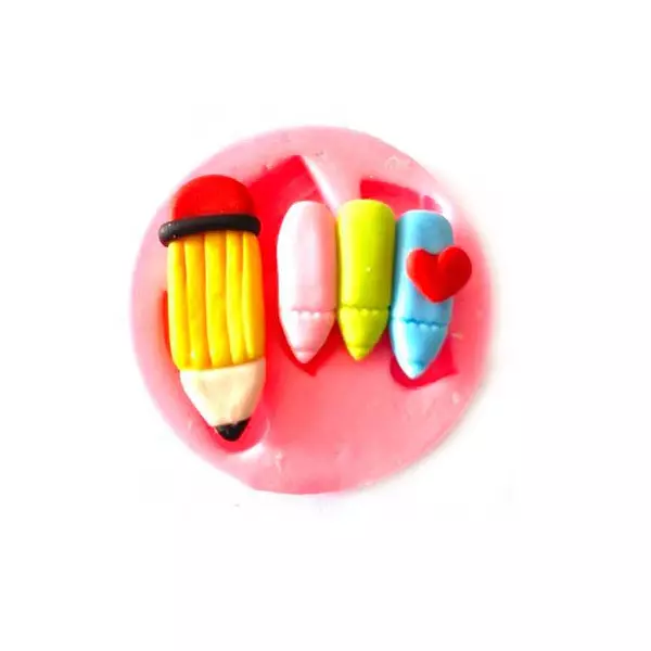 Molde Silicona Lapices Mini