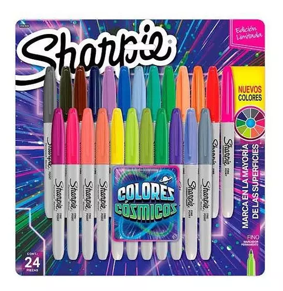 Marcadores Sharpie Colores Cósmicos * 24 Pz