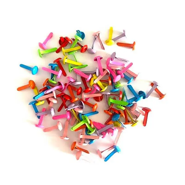 Brads Colores Surtidos * 100 Pz