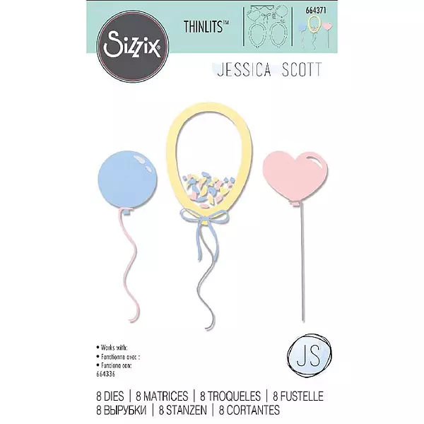 Troquel Thinlits 664371 Globos Sizzix