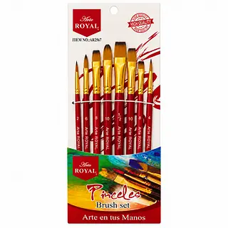 Juego Pinceles Variados * 8 Pz