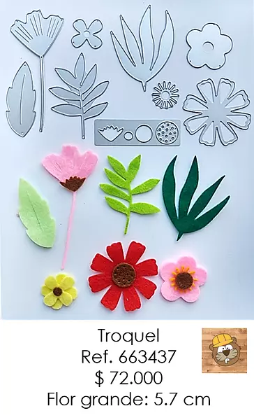 Troquel Thinlits Flores Sizzix