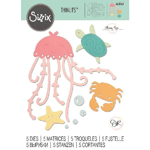 Troquel Thinlits Animales del Mar Sizzix 663363