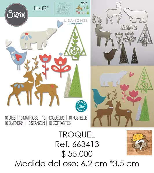 Troquel Thinlits Navidad Sizzix 663413