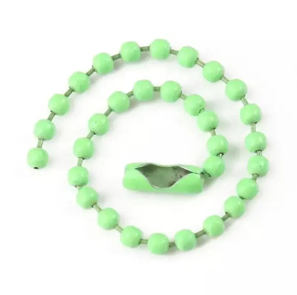 12 Cadena De Bola Verde Claro