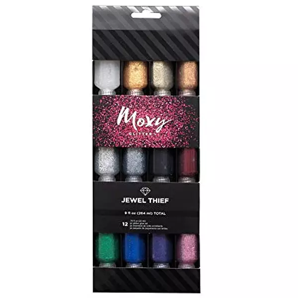 Pegamento con Brillo Moxy Glitter 12 Pz