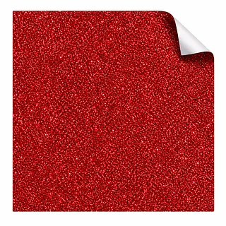 Vinilo Textil Gliter Rojo (50 Cm * 50 Cm)