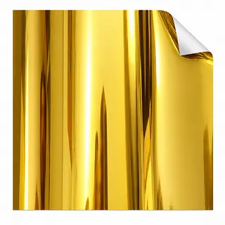 Vinilo Textil Pu Metalizado Dorado