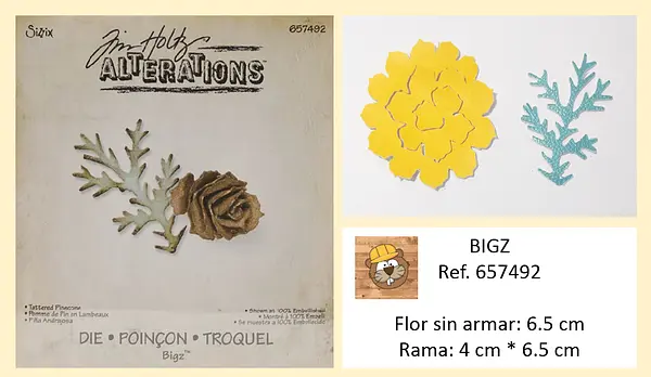 Troquel Bigz Flor con Rama