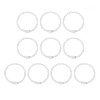 Argollas Abatibles Blancas * 10 Pz