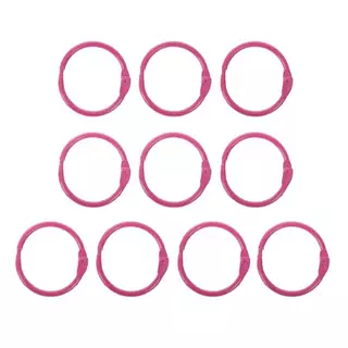 Argollas Abatibles Fucsia * 10 Pz