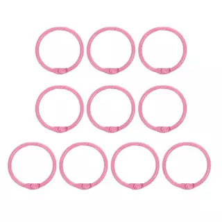 Argollas Abatibles Rosadas * 10 Pz