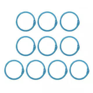 Argollas Abatibles 2.5 Cm Turqueza * 10 Pz