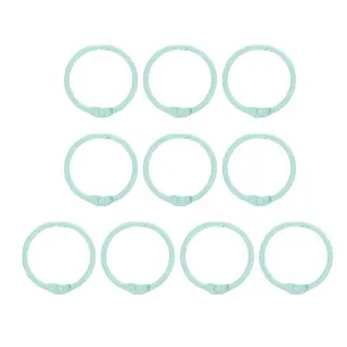 Argollas Abatibles 2.5 Cm Verde Menta * 10 Pz
