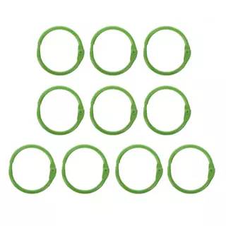 Argollas Abatibles Verdes * 10 Pz