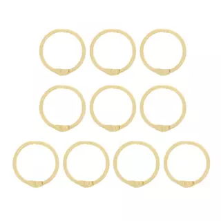 Argollas Abatibles Amarilla Pastel * 10 Pz