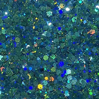 Bolsa Escarcha Crystal Lazer Aguamarina