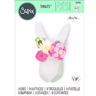 Troquel Thinlits Conejo con Flores Sizzix 664378