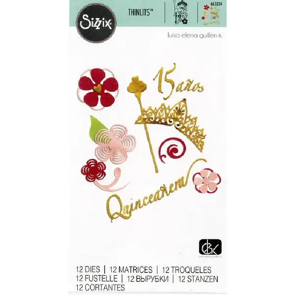 Troquel Thinlits 663224 Quinceaños Sizzix