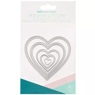 Juego De Troqueles Corazones Basicos We R 661188