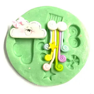 Molde Silicona Nube y Arcoiris